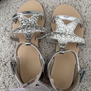 Gymboree Silver Glitter Sandals